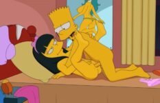 Simpsons Hentai Bart e Homer Passando a Rola Nas Meninas